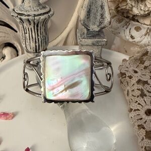 Abalone Silver Bracelet